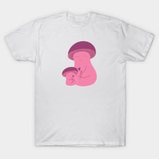 Love mushroom mum and kid T-Shirt